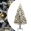 vidaXL &Aacute;rvore de Natal Artificial Branco 180 cm PVC, A&ccedil;o e Pl&aacute;stico