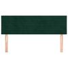 vidaXL Cabeceiras verde-escuro 144x5x78/88 cm veludo