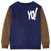 vidaXL Sweatshirt para crian&ccedil;a azul-marinho escuro 140