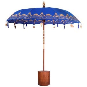 vidaXL Parasol Balin&ecirc;s com Base 2 unid. Azul