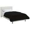vidaXL Duvet de Ano Inteiro Colchonete Preto 155 x 200 cm