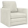 vidaXL Sof&aacute;-Cama Creme 74 x 77 x 81 cm Veludo