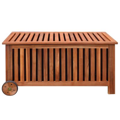vidaXL Caixa de arrumação para jardim 118x52x58 cm madeira