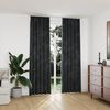 vidaXL Cortinas blackout com ganchos 2 pcs 140x245 cm veludo antracite