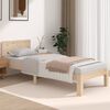 vidaXL Estrutura cama pequena solteiro 75x190 cm madeira maci&ccedil;a
