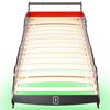 vidaXL Cama carro de corrida LED para crian&ccedil;as 90x200 cm vermelho