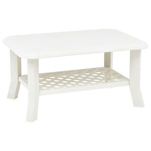 vidaXL Mesa de centro 90x60x46 cm pl&aacute;stico branco