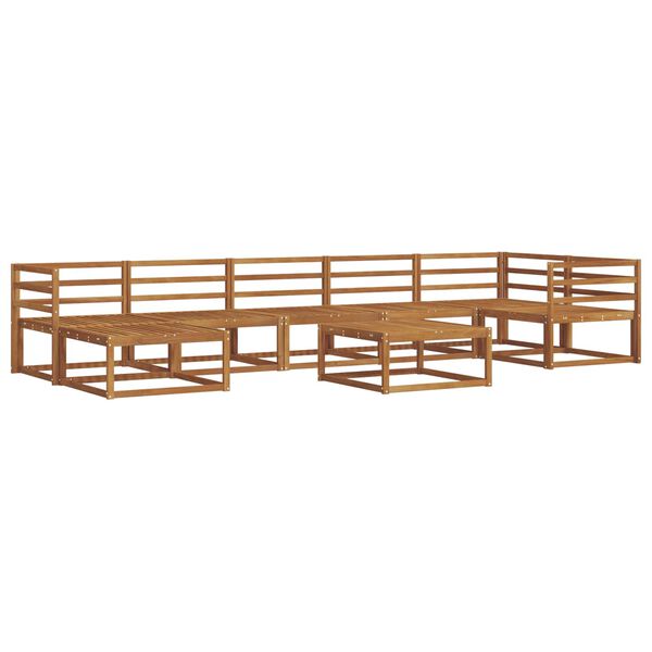 vidaXL Conjunto de Sof&aacute;s para Exterior 8 pcs Natural