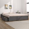 vidaXL Estrutura de cama gavetas 120x190cm pequena casal cinzento