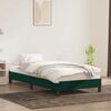 vidaXL Estrutura de cama sem colch&atilde;o 100x220 cm veludo verde-escuro