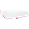 vidaXL Travesseiro para Dormir Liso 60 x 40 x 13 cm