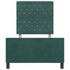 vidaXL Cama Box com cabeceira Verde Escuro 100 x 200 cm Veludo
