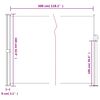 vidaXL Toldo lateral retr&aacute;til 160x300 cm castanho