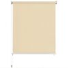 vidaXL Estore de rolo para exterior PEAD 80x230 cm cor creme
