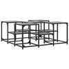vidaXL Mesa de centro 91x91x40 cm derivados de madeira cinzento sonoma
