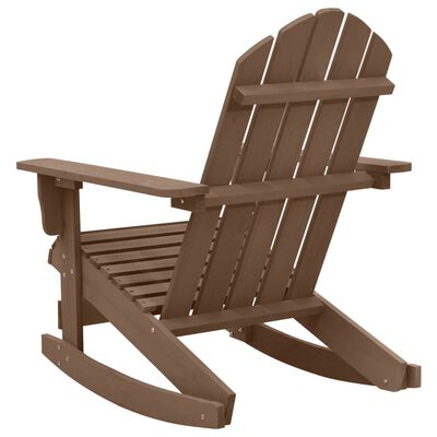 vidaXL Cadeira de baloiço para jardim madeira castanho