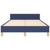 vidaXL Estrutura de cama sem colch&atilde;o 120x190 cm tecido azul