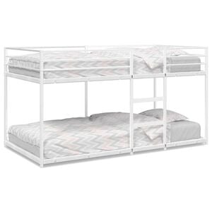 vidaXL Beliche sem colch&atilde;o 75x190 cm a&ccedil;o branco