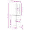 vidaXL Arm&aacute;rio alto 69,5x34x180 cm madeira processada carvalho fumado