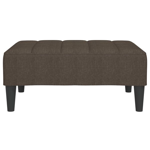 vidaXL Apoio de p&eacute;s 78x56x32 cm tecido castanho