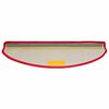 vidaXL Tapetes de escada 10 pe&ccedil;as 65x21x4 cm vermelho semicircular grande