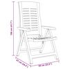 vidaXL Cadeiras de jardim reclináveis 2 pcs plástico mocca