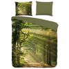 Good Morning Capa de edred&atilde;o WOODS 240x200/220 cm verde