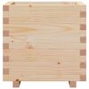 vidaXL Vaso/floreira de jardim 50x50x49,5 cm madeira de pinho maci&ccedil;a