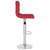 vidaXL Bancos de bar 2 pcs tecido vermelho tinto