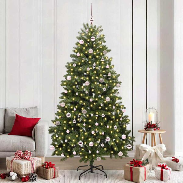 vidaXL &Aacute;rvore de Natal Artificial Verde 240 cm PVC e Metal