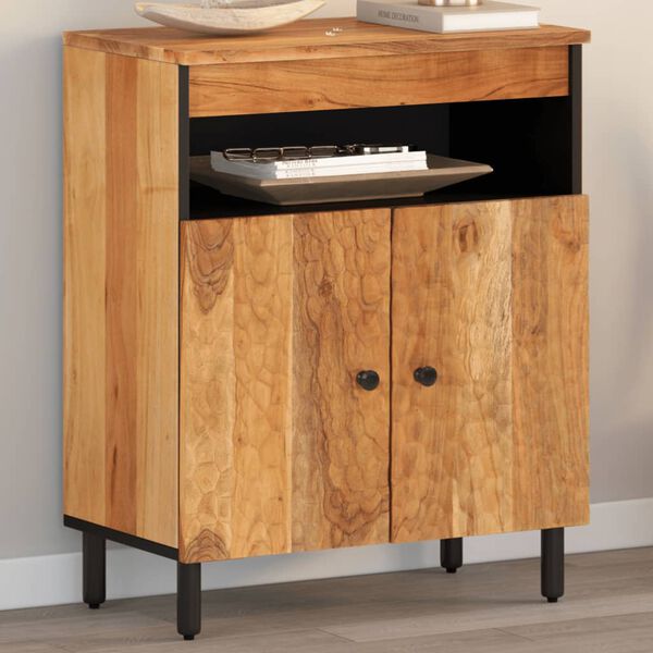 vidaXL M&oacute;vel de apoio 60x33x75 cm madeira de ac&aacute;cia maci&ccedil;a