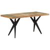 vidaXL Mesa de jantar 160x80x76 cm madeira recuperada maci&ccedil;a