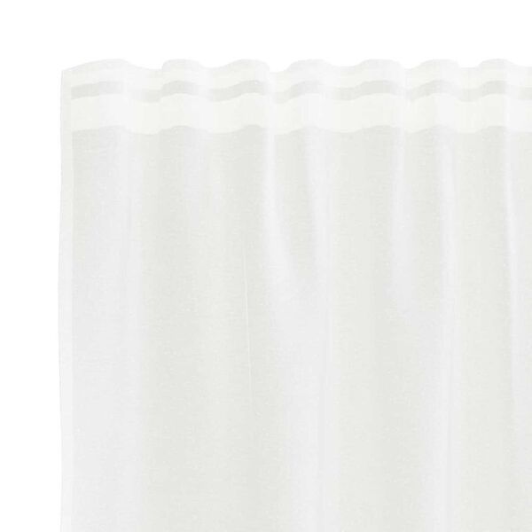 vidaXL Cortina de Renda com cortinas Branco 180 x 750 cm Poli&eacute;ster