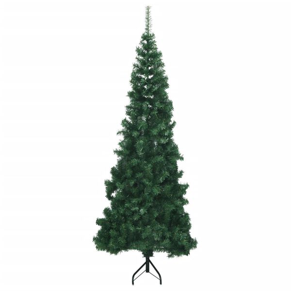 vidaXL &Aacute;rvore de Natal artificial de canto 240 cm PVC verde