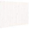 vidaXL Cabeceira de parede 159,5x3x110 cm madeira pinho maci&ccedil;a branco