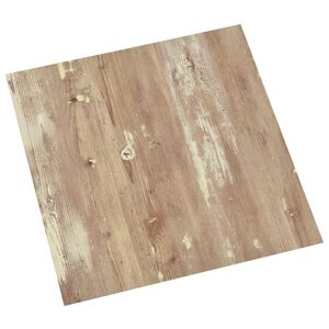vidaXL Pranchas de Piso Creme e Marrom Claro 5,11 m&sup2; 55 unid. PVC