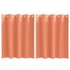 vidaXL Cortinas Blackout com Argolas 2 unid. Terracota 140 x 140 cm