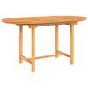 vidaXL Mesa de jardim extens&iacute;vel 110-160x80x75 cm teca maci&ccedil;a