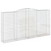 vidaXL Cestos gabi&atilde;o arqueados 25 pcs 400x50x200/220 ferro galvanizado