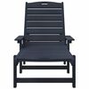 vidaXL Móveis de Lounge para Jardim 2-pessoa 2 pcs Azul-marinho
