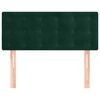 vidaXL Cabeceira de cama veludo 90x5x78/88 cm verde-escuro