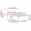 vidaXL Estrutura da Cama com cabeceira Castanho 100 x 200 cm