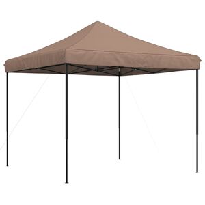 vidaXL Tenda para festas pop-up dobr&aacute;vel 292x292x315 cm castanho