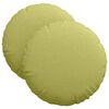 vidaXL Almofadas de Assento 2 pcs Verde Claro &Oslash;40 x 13 cm tecido