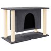 vidaXL &Aacute;rvore p/ gatos c/ postes arranhadores sisal 50 cm cinza-escuro