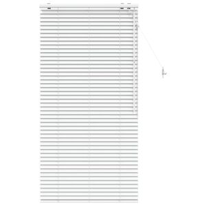 vidaXL Cortina Veneziana Branco 70 x 160 cm 35 mm