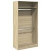 vidaXL Roupeiro 100x50x200 cm contraplacado carvalho sonoma