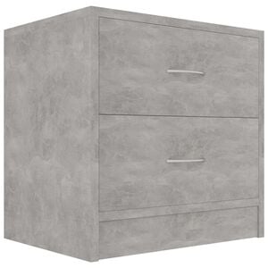vidaXL Mesa de cabeceira 40x30x40cm derivados de madeira cinza cimento