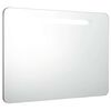 vidaXL Arm&aacute;rio espelhado para casa de banho com LED 80x9,5x55 cm