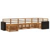 vidaXL Conjunto de Sof&aacute; Sectional 7 pcs Natural